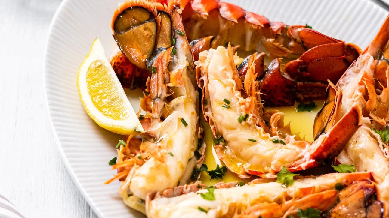 Portion of 2 Lobster Tail